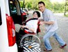 Krankentransport Kranker Behinderter Rollstuhl Omnibus